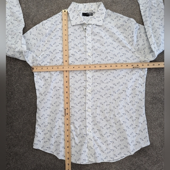 MURANO liquid luxury slim fit button down shirt men's Large - Picture 5 of 9